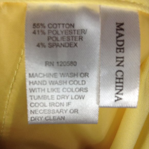 Amanda & Chelsea Capri Yellow Pants - Picture 7 of 7